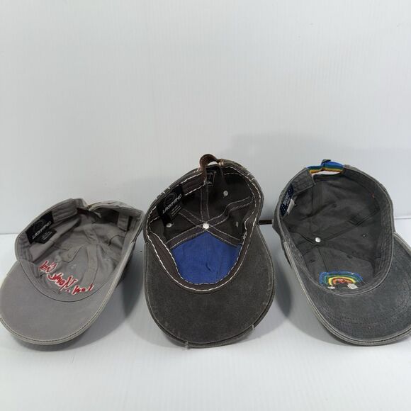 Lot Of 3 Women's Distressed Hats Truckers Caps - NYC-lackpard-blessed-EUC - Picture 2 of 12